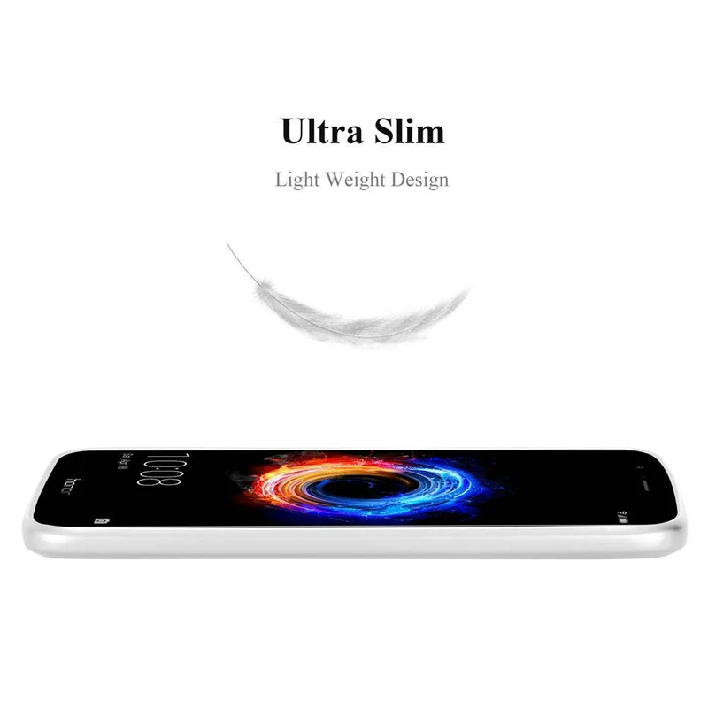 Cadorabo Hülle kompatibel mit Honor 8 PRO Schutzhülle aus flexiblem TPU Silikon