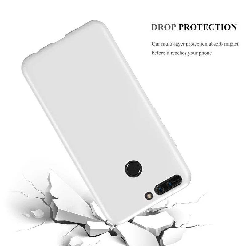 Cadorabo Hülle kompatibel mit Honor 8 PRO Schutzhülle aus flexiblem TPU Silikon