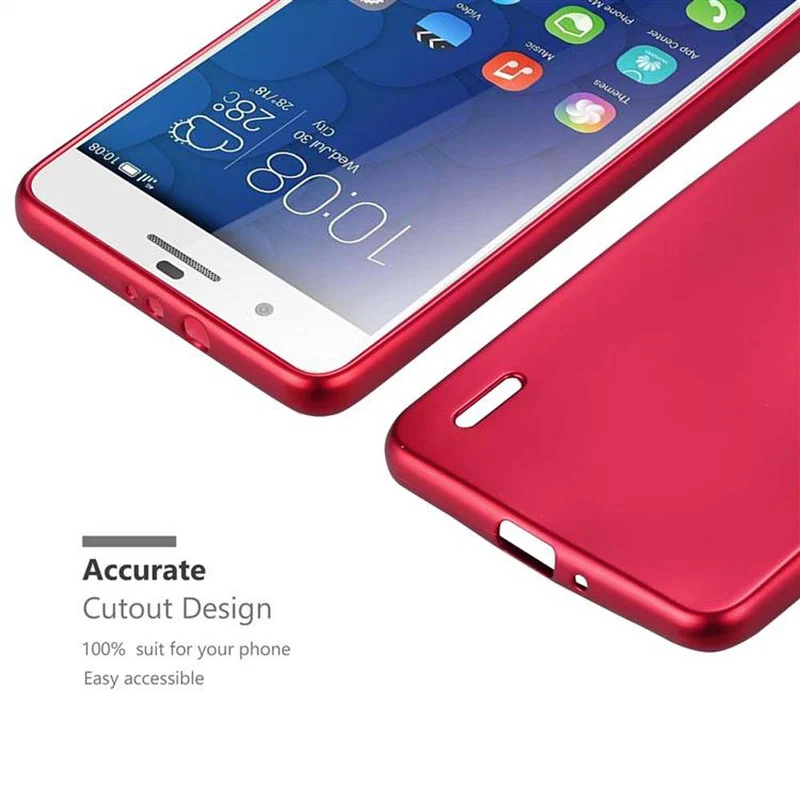Cadorabo Hülle kompatibel mit Honor 6 PLUS Schutzhülle aus flexiblem TPU Silikon