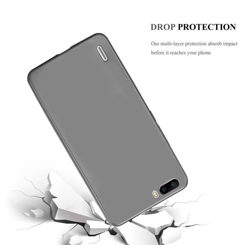 Cadorabo Hülle kompatibel mit Honor 6 PLUS Schutzhülle aus flexiblem TPU Silikon