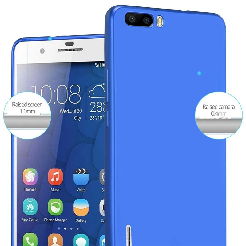 Cadorabo Hülle kompatibel mit Honor 6 PLUS Schutzhülle aus flexiblem TPU Silikon