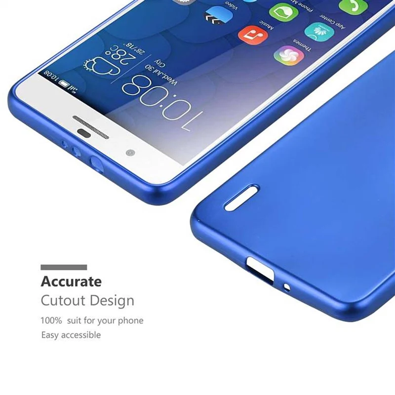 Cadorabo Hülle kompatibel mit Honor 6 PLUS Schutzhülle aus flexiblem TPU Silikon