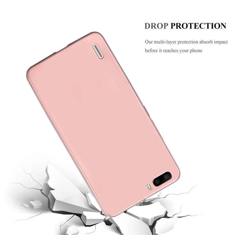 Cadorabo Hülle kompatibel mit Honor 6 PLUS Schutzhülle aus flexiblem TPU Silikon