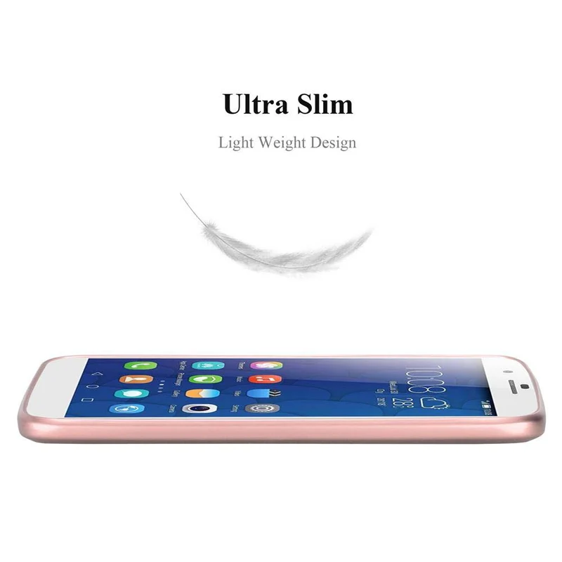 Cadorabo Hülle kompatibel mit Honor 6 PLUS Schutzhülle aus flexiblem TPU Silikon