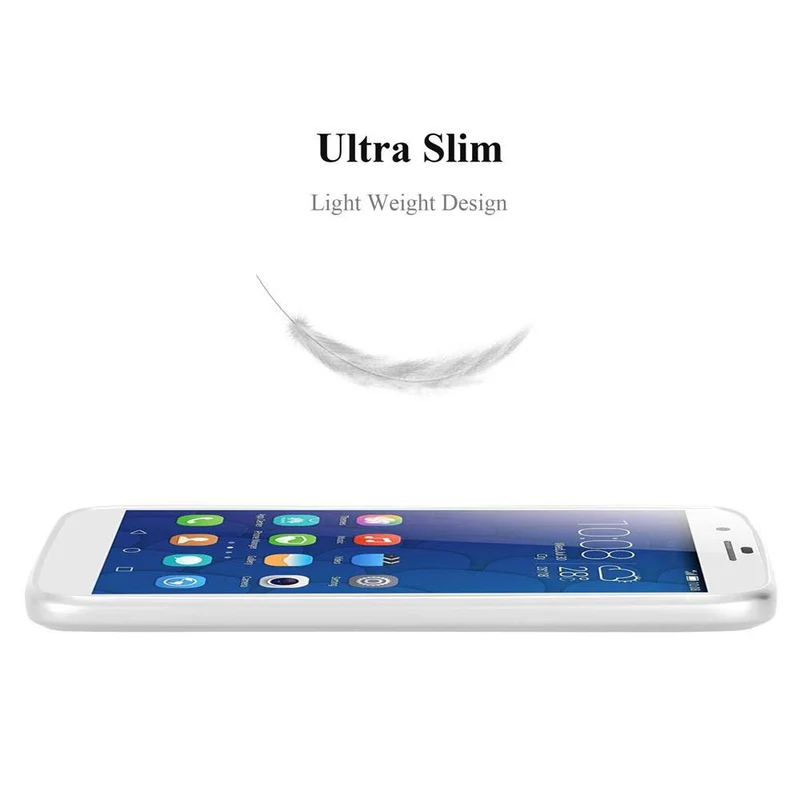 Cadorabo Hülle kompatibel mit Honor 6 PLUS Schutzhülle aus flexiblem TPU Silikon