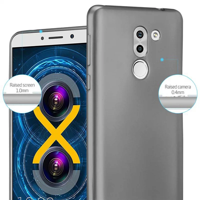 Cadorabo Hülle kompatibel mit Huawei MATE 9 LITE / GR5 2017 / Honor 6X Schutzhülle aus flexiblem TPU Silikon