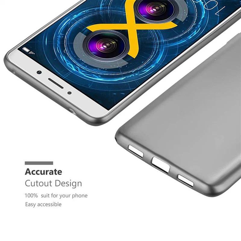 Cadorabo Hülle kompatibel mit Huawei MATE 9 LITE / GR5 2017 / Honor 6X Schutzhülle aus flexiblem TPU Silikon