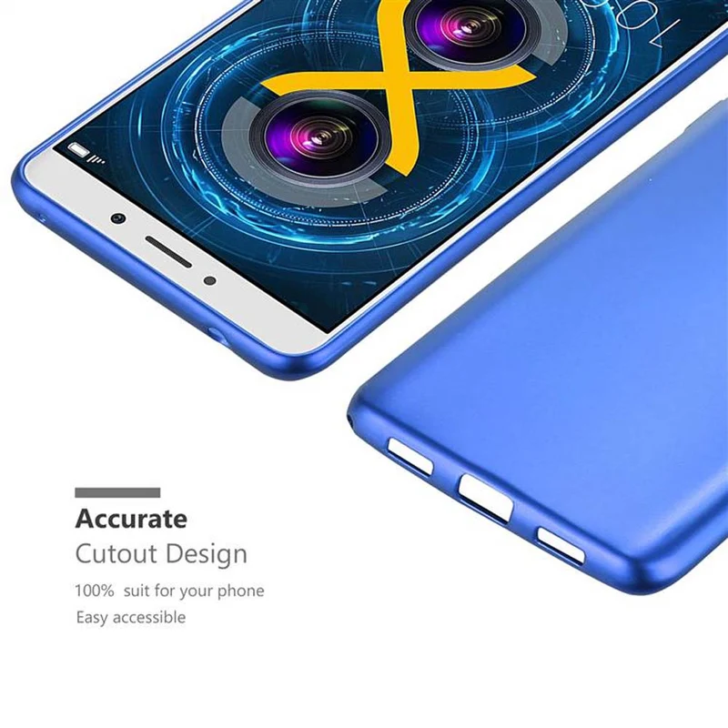 Cadorabo Hülle kompatibel mit Huawei MATE 9 LITE / GR5 2017 / Honor 6X Schutzhülle aus flexiblem TPU Silikon