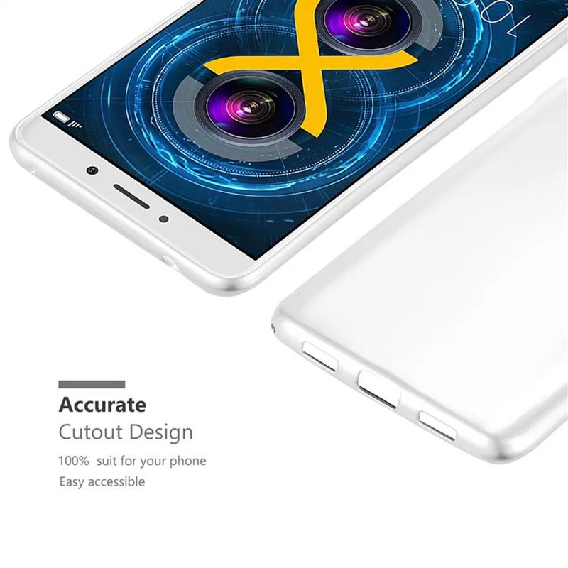 Cadorabo Hülle kompatibel mit Huawei MATE 9 LITE / GR5 2017 / Honor 6X Schutzhülle aus flexiblem TPU Silikon