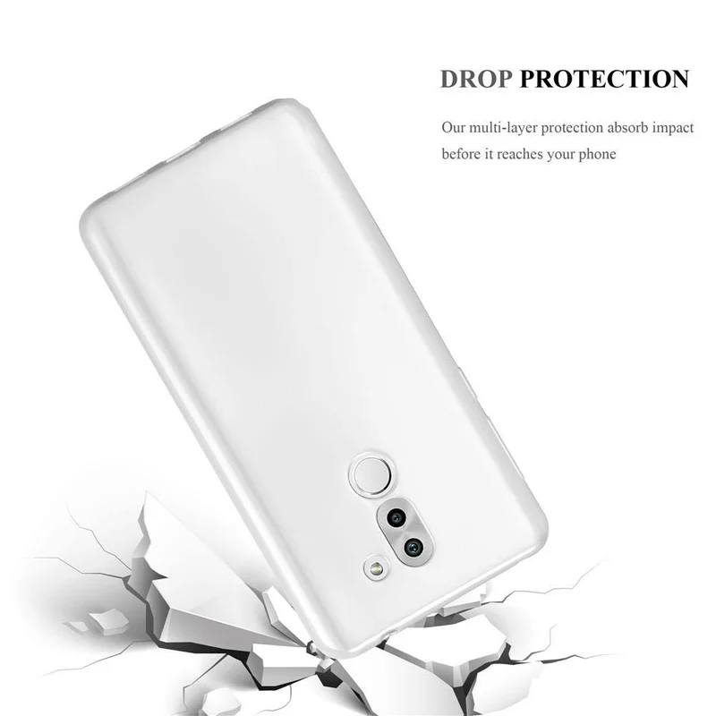 Cadorabo Hülle kompatibel mit Huawei MATE 9 LITE / GR5 2017 / Honor 6X Schutzhülle aus flexiblem TPU Silikon