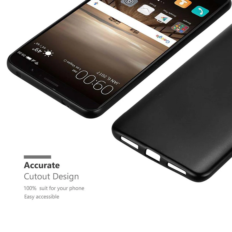 Cadorabo Hülle kompatibel mit Huawei MATE 9 Schutzhülle aus flexiblem TPU Silikon