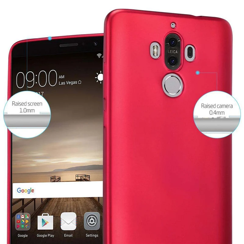 Cadorabo Hülle kompatibel mit Huawei MATE 9 Schutzhülle aus flexiblem TPU Silikon