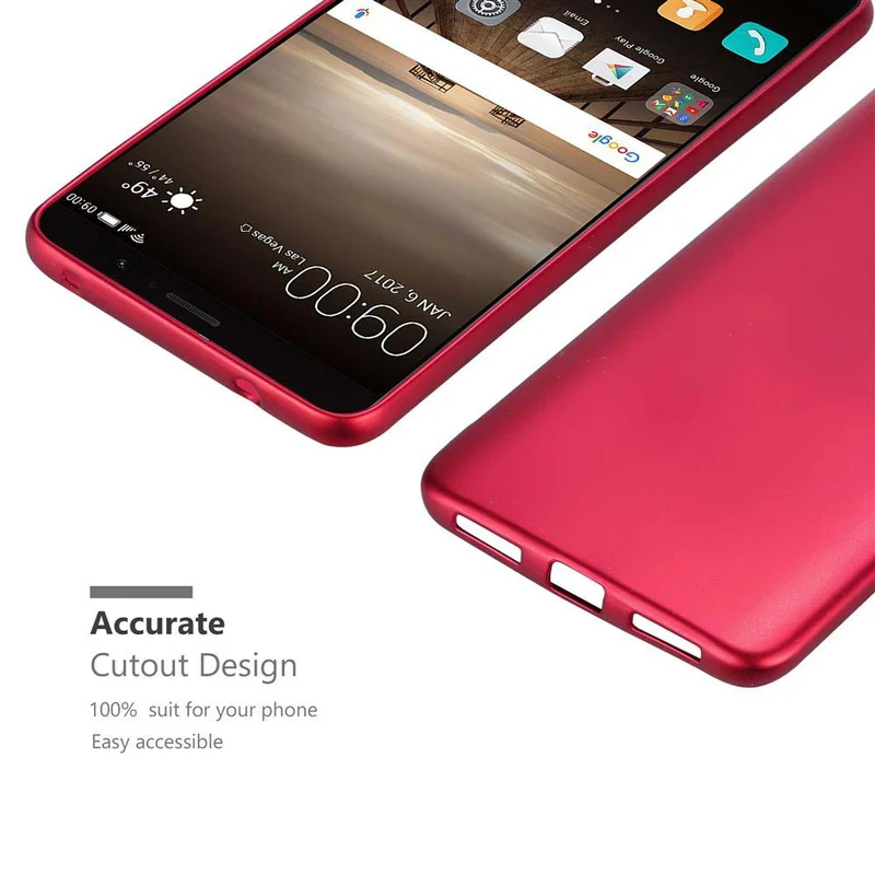 Cadorabo Hülle kompatibel mit Huawei MATE 9 Schutzhülle aus flexiblem TPU Silikon