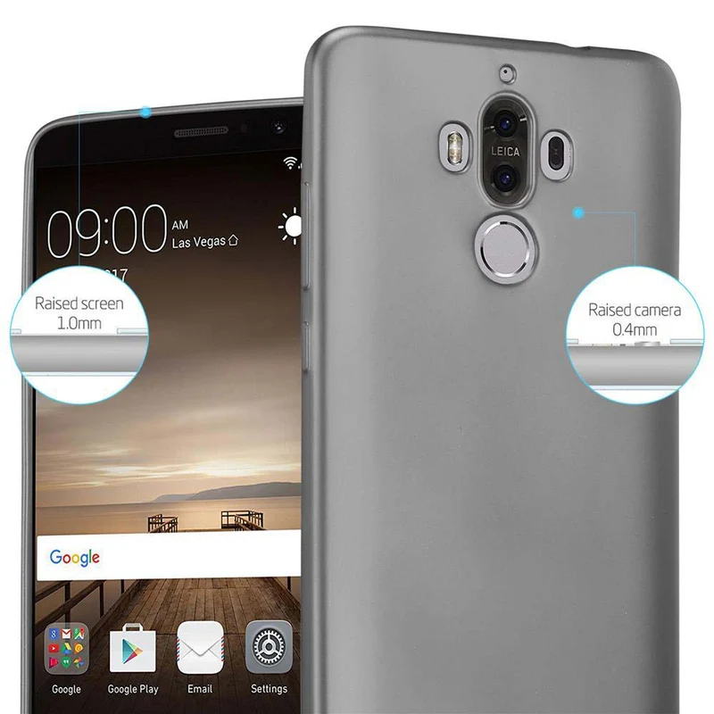 Cadorabo Hülle kompatibel mit Huawei MATE 9 Schutzhülle aus flexiblem TPU Silikon