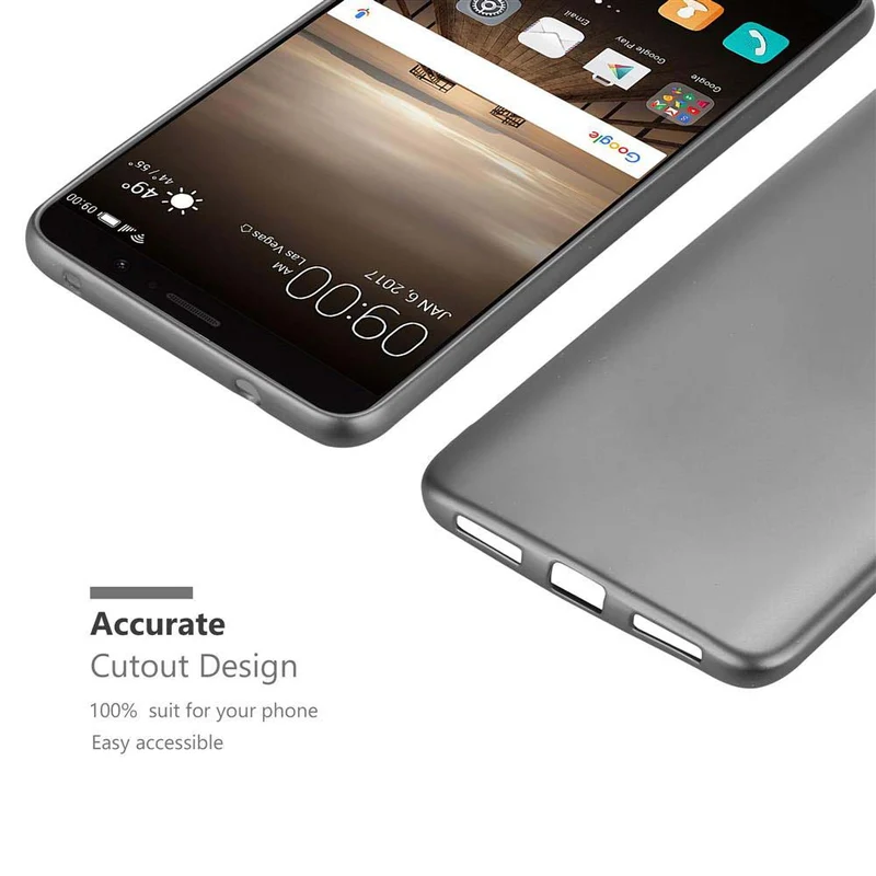 Cadorabo Hülle kompatibel mit Huawei MATE 9 Schutzhülle aus flexiblem TPU Silikon