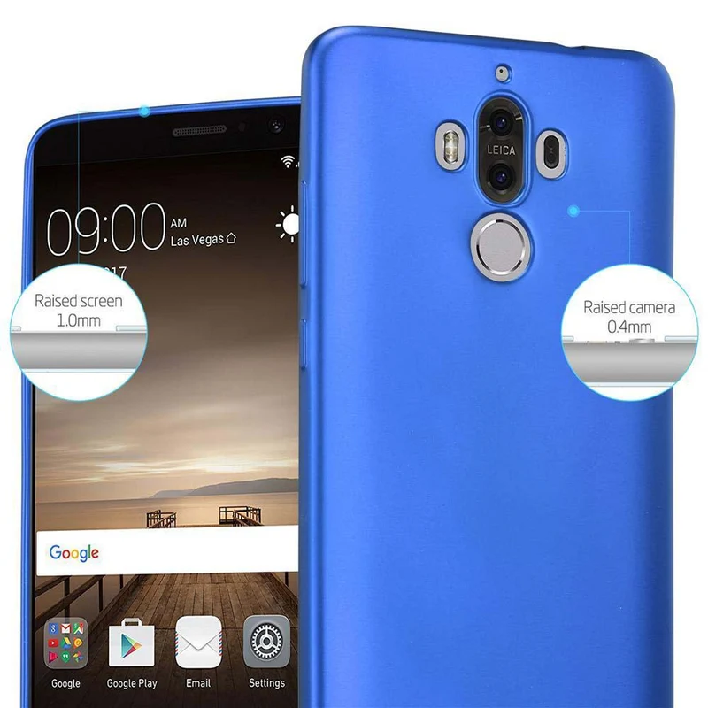 Cadorabo Hülle kompatibel mit Huawei MATE 9 Schutzhülle aus flexiblem TPU Silikon