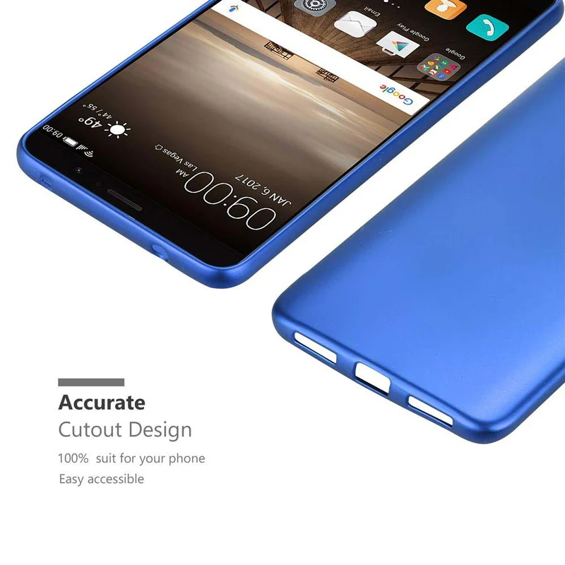 Cadorabo Hülle kompatibel mit Huawei MATE 9 Schutzhülle aus flexiblem TPU Silikon