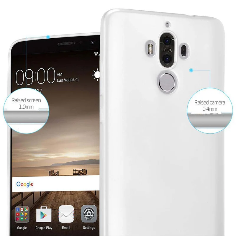 Cadorabo Hülle kompatibel mit Huawei MATE 9 Schutzhülle aus flexiblem TPU Silikon