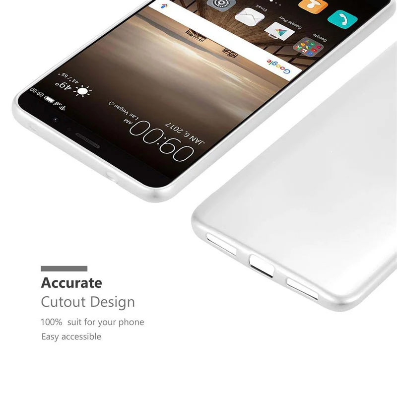 Cadorabo Hülle kompatibel mit Huawei MATE 9 Schutzhülle aus flexiblem TPU Silikon