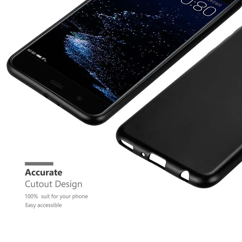 Cadorabo Hülle kompatibel mit Huawei P10 PLUS Schutzhülle aus flexiblem TPU Silikon