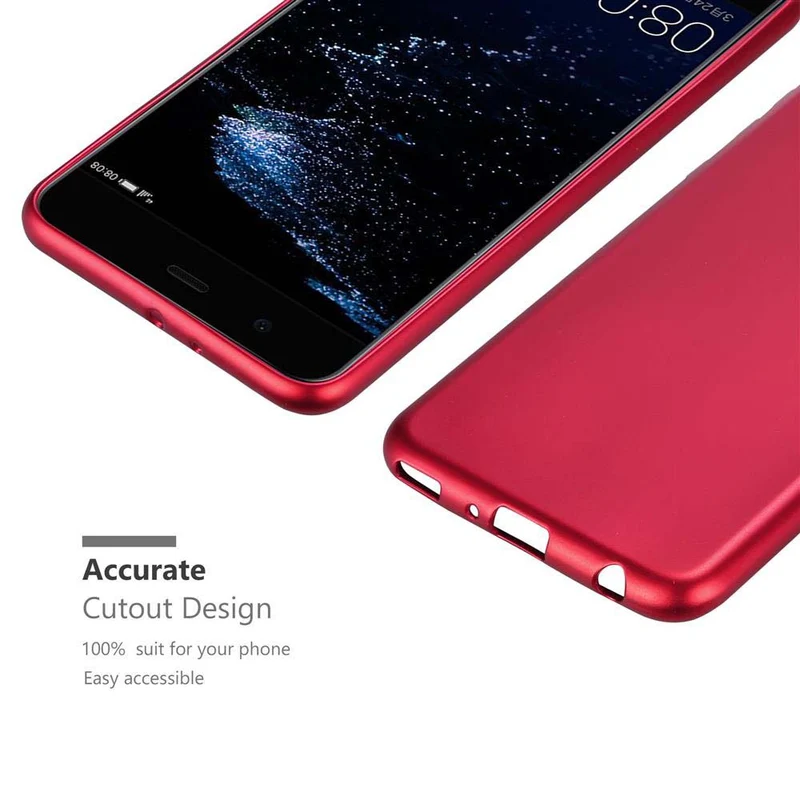 Cadorabo Hülle kompatibel mit Huawei P10 PLUS Schutzhülle aus flexiblem TPU Silikon