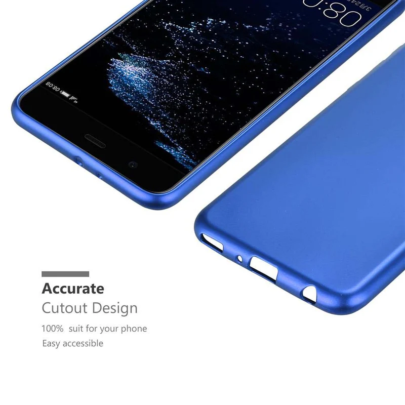 Cadorabo Hülle kompatibel mit Huawei P10 PLUS Schutzhülle aus flexiblem TPU Silikon