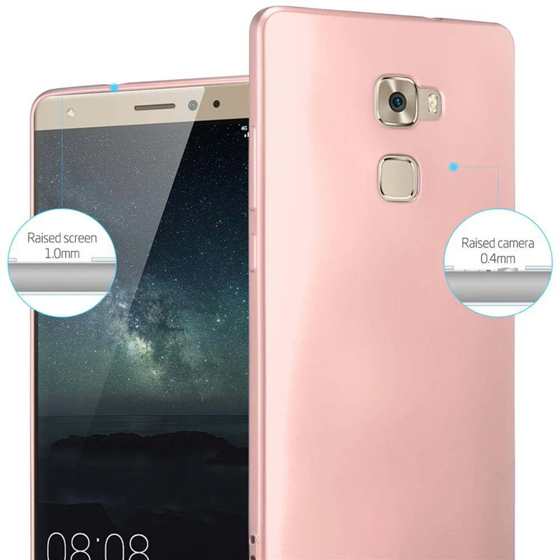 Cadorabo Hülle kompatibel mit Huawei MATE S Schutzhülle aus flexiblem TPU Silikon