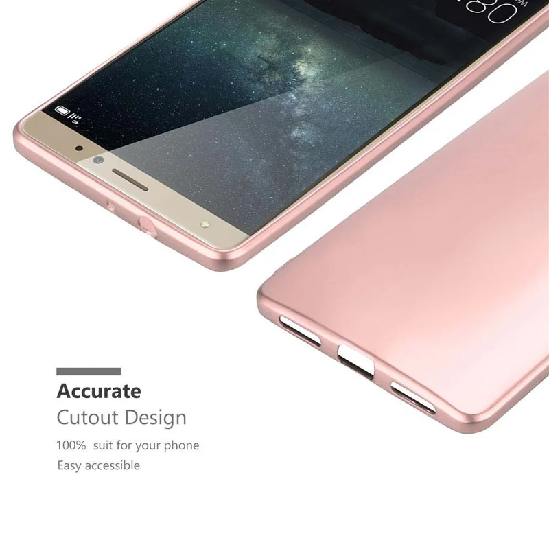 Cadorabo Hülle kompatibel mit Huawei MATE S Schutzhülle aus flexiblem TPU Silikon