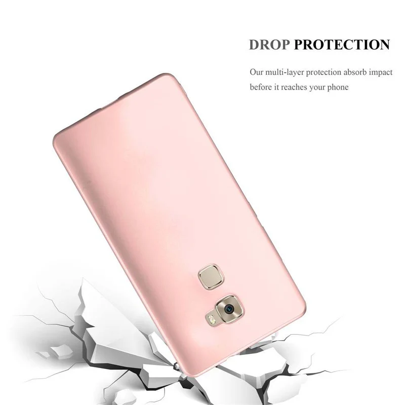 Cadorabo Hülle kompatibel mit Huawei MATE S Schutzhülle aus flexiblem TPU Silikon