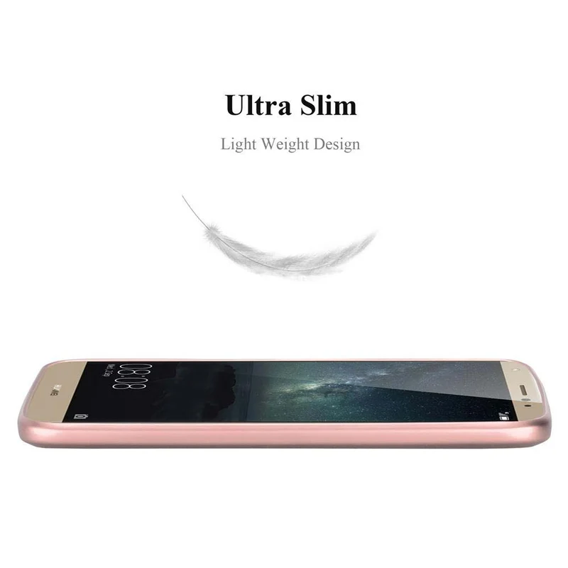 Cadorabo Hülle kompatibel mit Huawei MATE S Schutzhülle aus flexiblem TPU Silikon