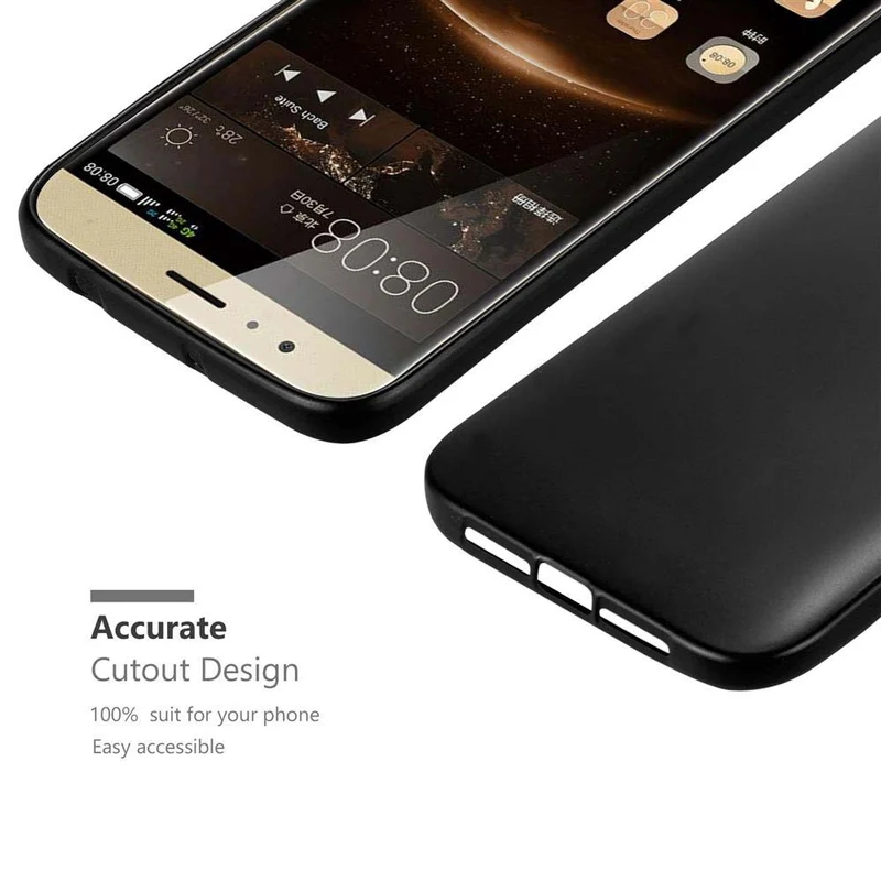 Cadorabo Hülle kompatibel mit Huawei ASCEND G7 PLUS / G8 / GX8 Schutzhülle aus flexiblem TPU Silikon