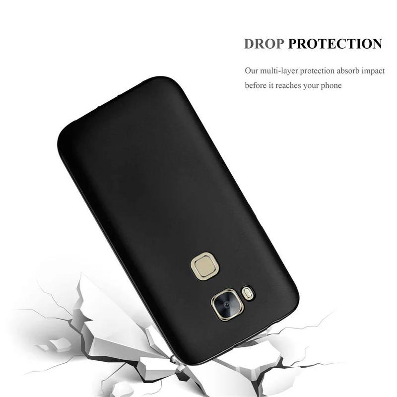 Cadorabo Hülle kompatibel mit Huawei ASCEND G7 PLUS / G8 / GX8 Schutzhülle aus flexiblem TPU Silikon