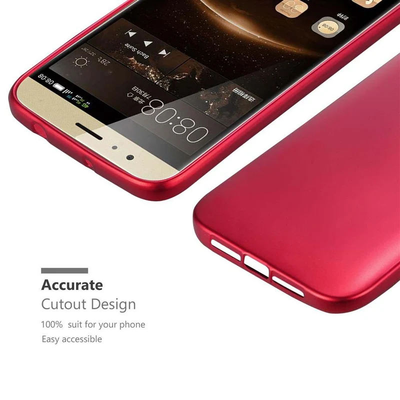 Cadorabo Hülle kompatibel mit Huawei ASCEND G7 PLUS / G8 / GX8 Schutzhülle aus flexiblem TPU Silikon