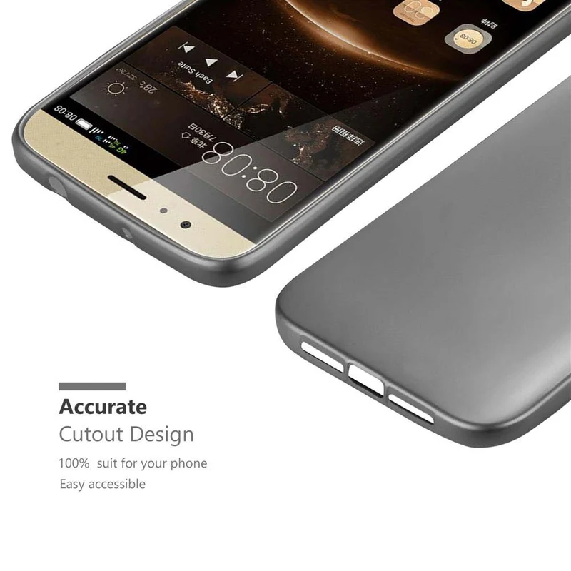 Cadorabo Hülle kompatibel mit Huawei ASCEND G7 PLUS / G8 / GX8 Schutzhülle aus flexiblem TPU Silikon