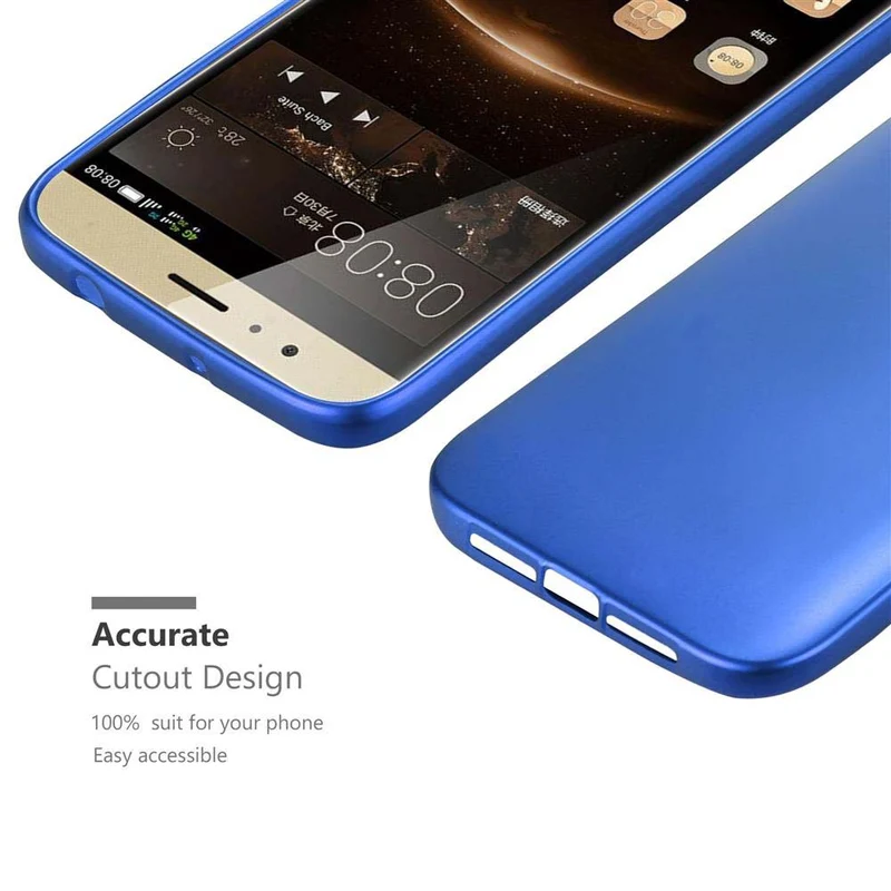 Cadorabo Hülle kompatibel mit Huawei ASCEND G7 PLUS / G8 / GX8 Schutzhülle aus flexiblem TPU Silikon