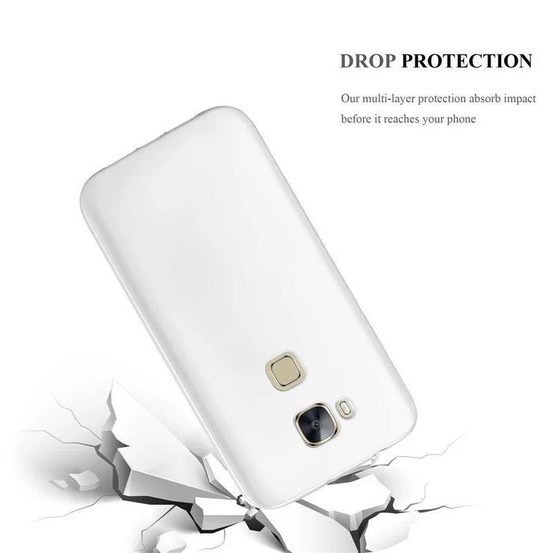 Cadorabo Hülle kompatibel mit Huawei ASCEND G7 PLUS / G8 / GX8 Schutzhülle aus flexiblem TPU Silikon