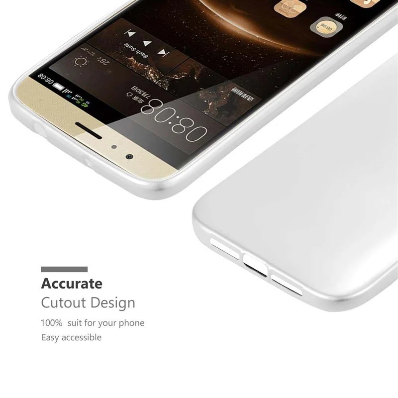 Cadorabo Hülle kompatibel mit Huawei ASCEND G7 PLUS / G8 / GX8 Schutzhülle aus flexiblem TPU Silikon