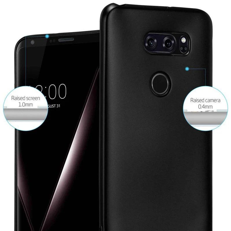Cadorabo Hülle kompatibel mit LG V30 / V30+ / V30S / V30S+ Schutzhülle aus flexiblem TPU Silikon