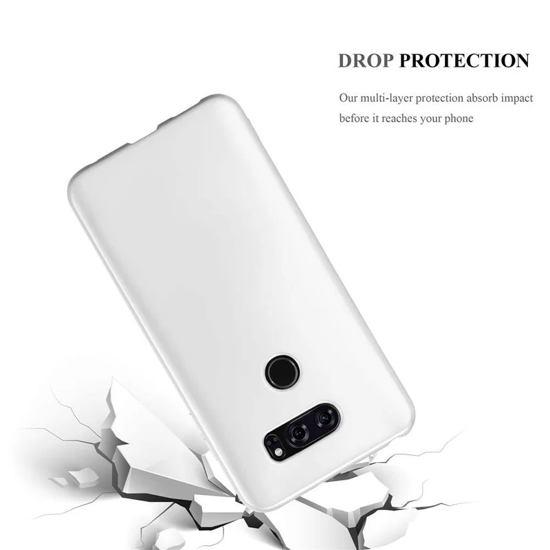 Cadorabo Hülle kompatibel mit LG V30 / V30+ / V30S / V30S+ Schutzhülle aus flexiblem TPU Silikon