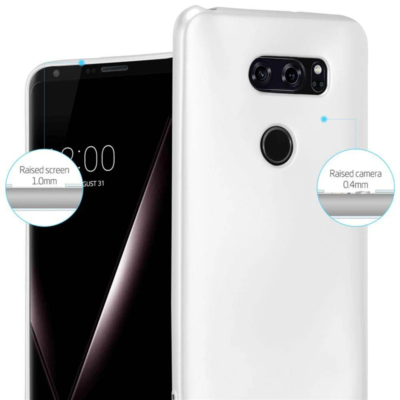 Cadorabo Hülle kompatibel mit LG V30 / V30+ / V30S / V30S+ Schutzhülle aus flexiblem TPU Silikon