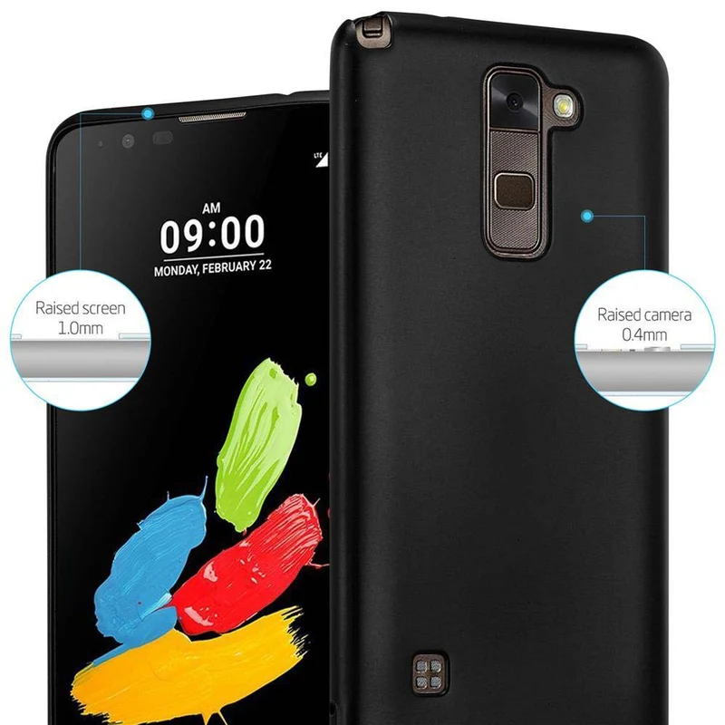 Cadorabo Hülle kompatibel mit LG STYLUS 2 Schutzhülle aus flexiblem TPU Silikon