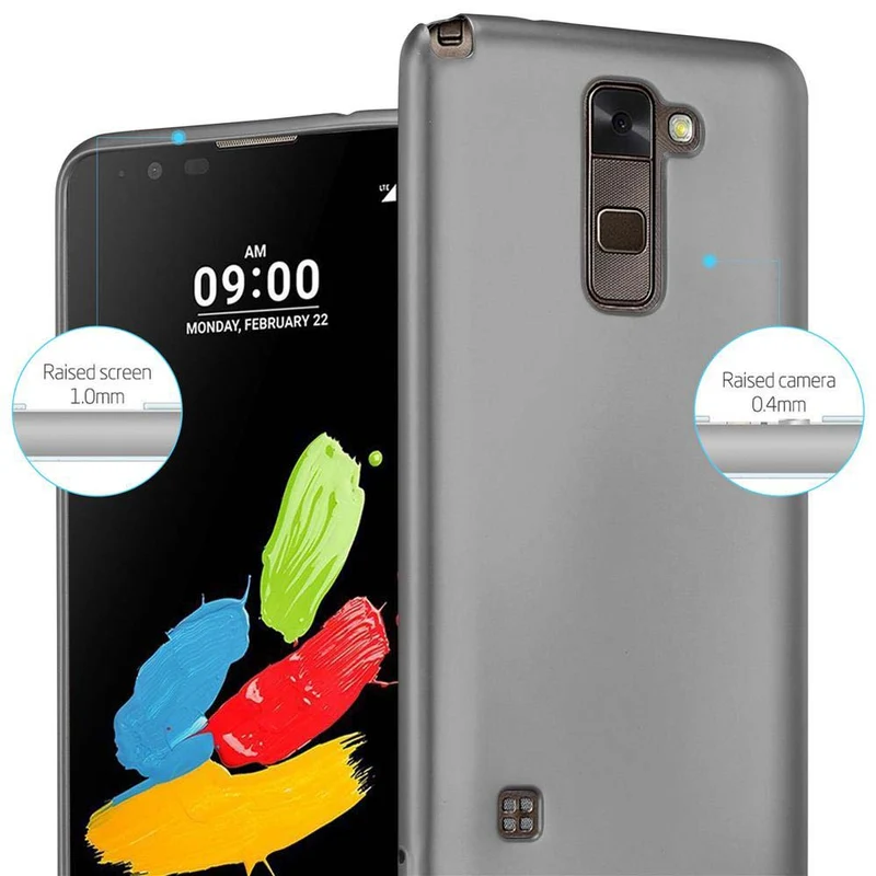 Cadorabo Hülle kompatibel mit LG STYLUS 2 Schutzhülle aus flexiblem TPU Silikon