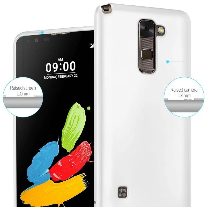Cadorabo Hülle kompatibel mit LG STYLUS 2 Schutzhülle aus flexiblem TPU Silikon