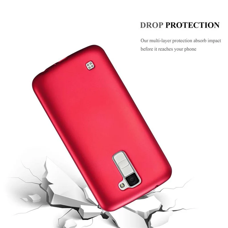 Cadorabo Hülle kompatibel mit LG K10 2016 Schutzhülle aus flexiblem TPU Silikon