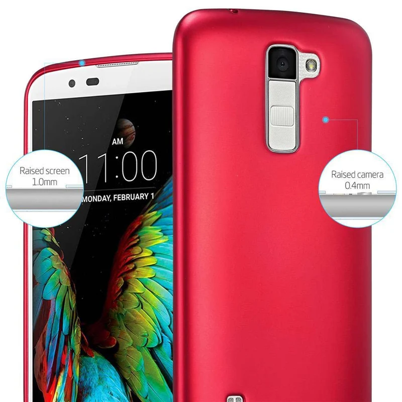 Cadorabo Hülle kompatibel mit LG K10 2016 Schutzhülle aus flexiblem TPU Silikon