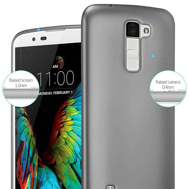 Cadorabo Hülle kompatibel mit LG K10 2016 Schutzhülle aus flexiblem TPU Silikon