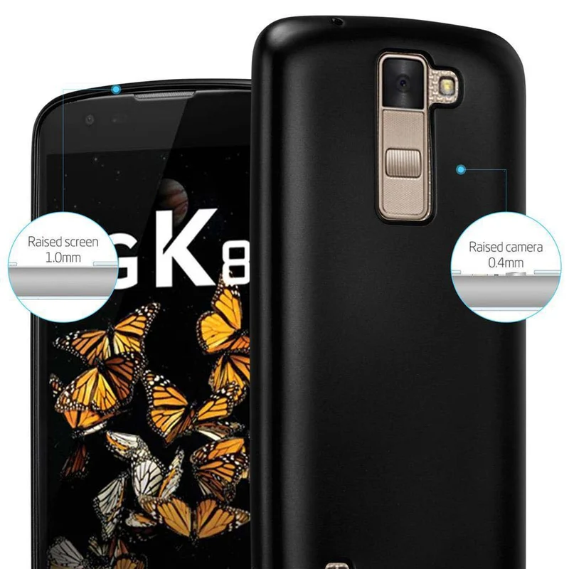 Cadorabo Hülle kompatibel mit LG K8 2016 Schutzhülle aus flexiblem TPU Silikon