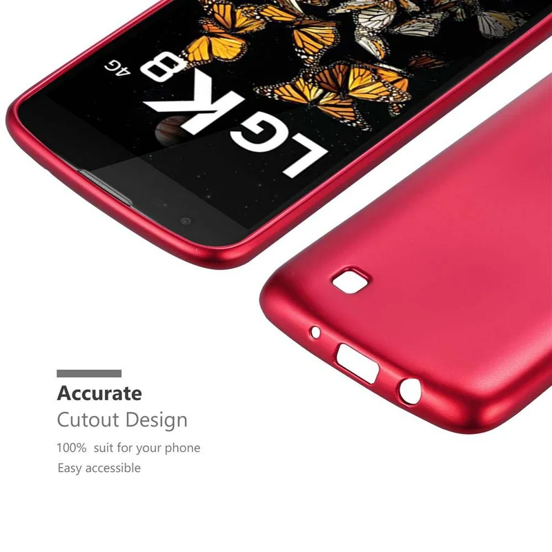Cadorabo Hülle kompatibel mit LG K8 2016 Schutzhülle aus flexiblem TPU Silikon