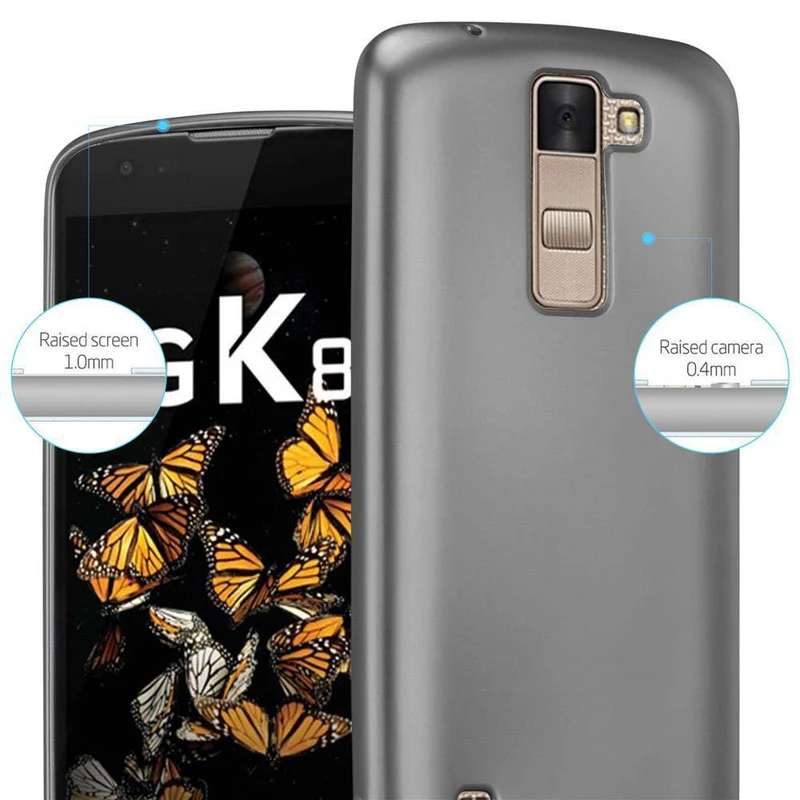 Cadorabo Hülle kompatibel mit LG K8 2016 Schutzhülle aus flexiblem TPU Silikon