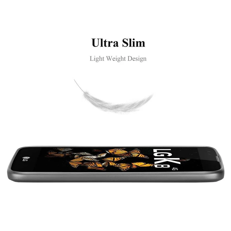 Cadorabo Hülle kompatibel mit LG K8 2016 Schutzhülle aus flexiblem TPU Silikon